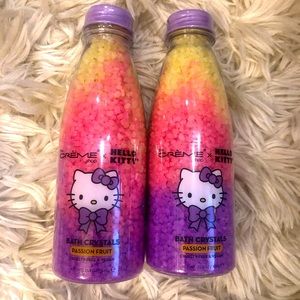 SOLD Hello Kitty The Creme Shop set of 2 Passion Fruit Bath Crystals